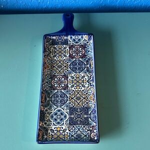 NWOT Alcoa Ante Portuguese Colorful Ceramic Serving Tray